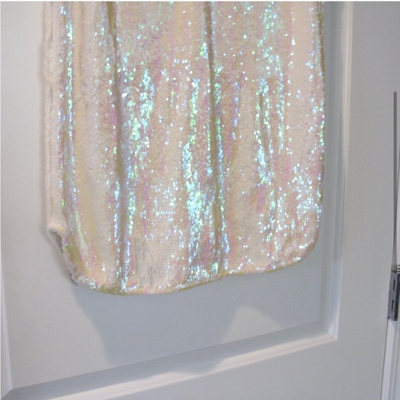 Free People White/Pink Sequin Dress - Picture 5 of 8